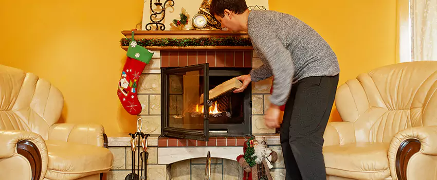 Rusted Metal Fireplace Restoration in Federal Way, Washington